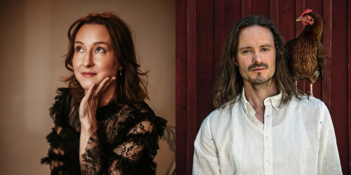 2024 års pristagare: Lisa Streich och Matthew Peterson. Foto: Kungliga Musikaliska Akademien.