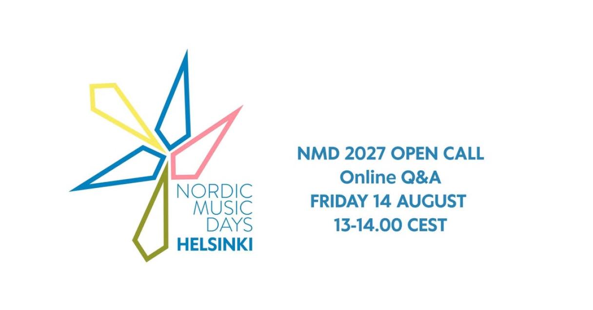 Open Call for Nordic Music Days 2027. Photo: Council of Nordic Composers. 