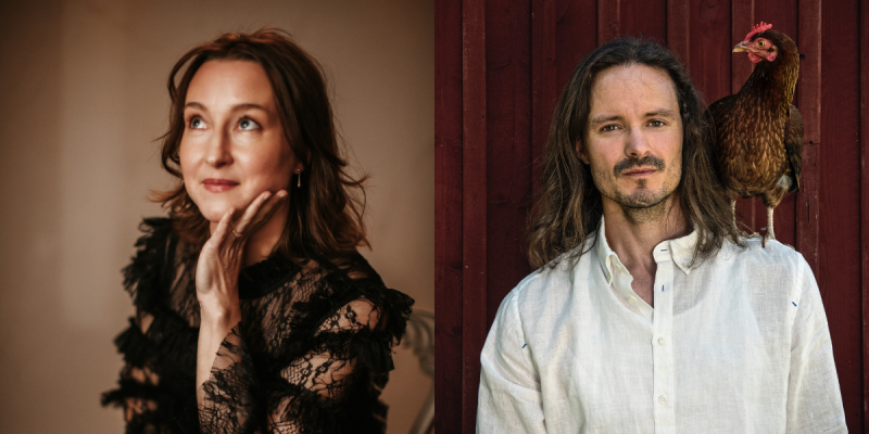 2024 års pristagare: Lisa Streich och Matthew Peterson. Foto: Kungliga Musikaliska Akademien.