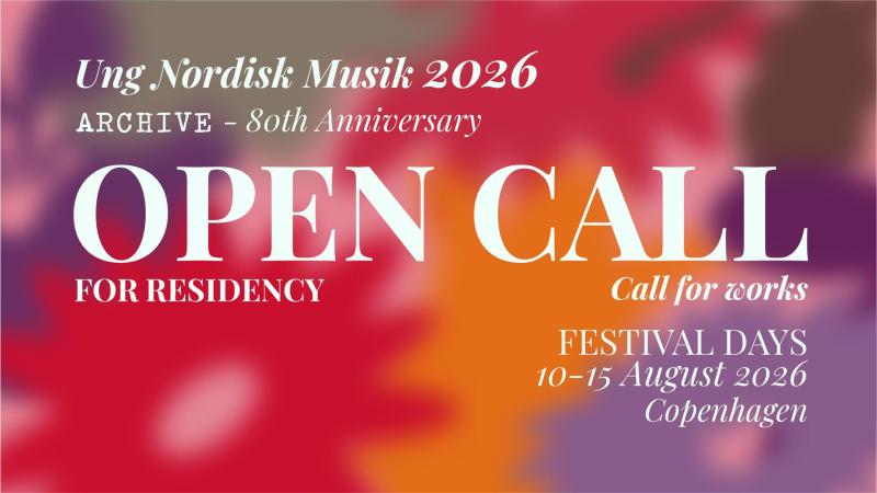 Foto: Ung Nordisk Musik. 
